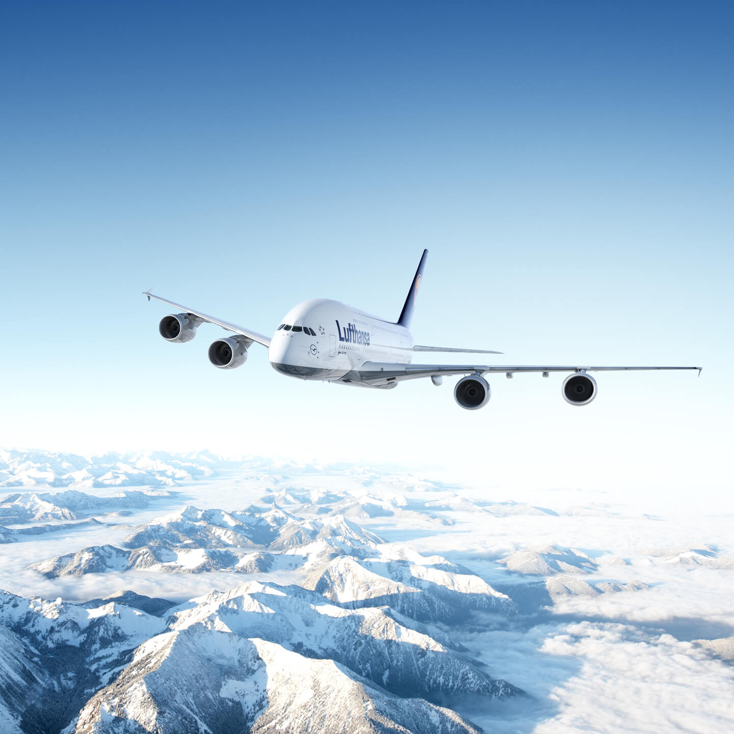 Lufthansa-Flugzeug aus dem Performance-Management-E-Learning für Lufthansa