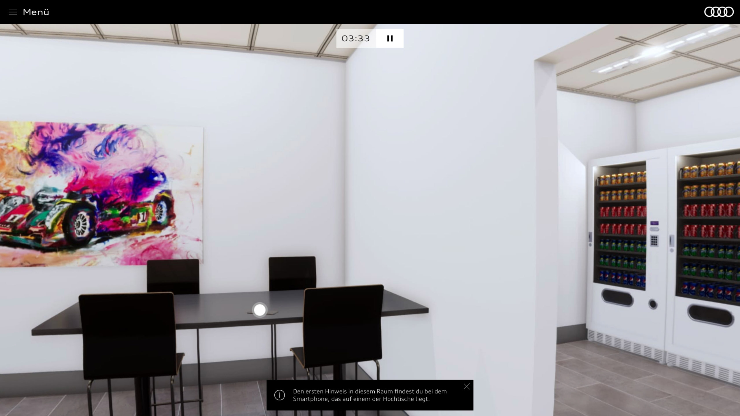 360°-Raum im Audi Online-Training über Insiderrecht
